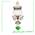 شکلات خوری پایه دار کریستال سازان مدل مینا کد K1169