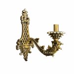چراغ دیواری تک شاخه برنزی رنگ کریستال سازان کد D1236