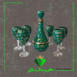 تنگ و جام 7 پارچه مدل برگ زرین کد J1311 کریستال سازان