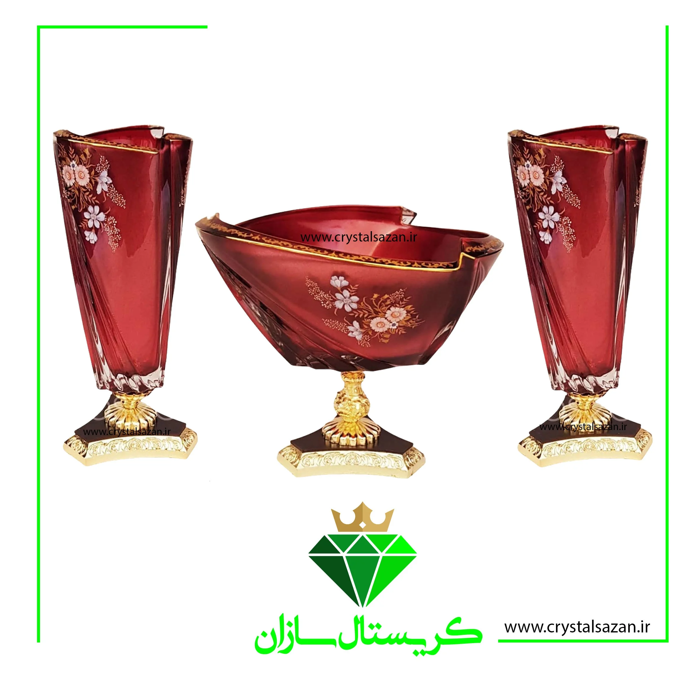 سه تیکه کریستال کد CS1174 کریستال سازان - Image 1