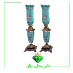 شمعدان لاله بلند مدل کلاسیک کد SH1063 کریستال سازان