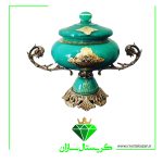 شکلات خوری کریستال پایه دار کد K1319 کریستال سازان