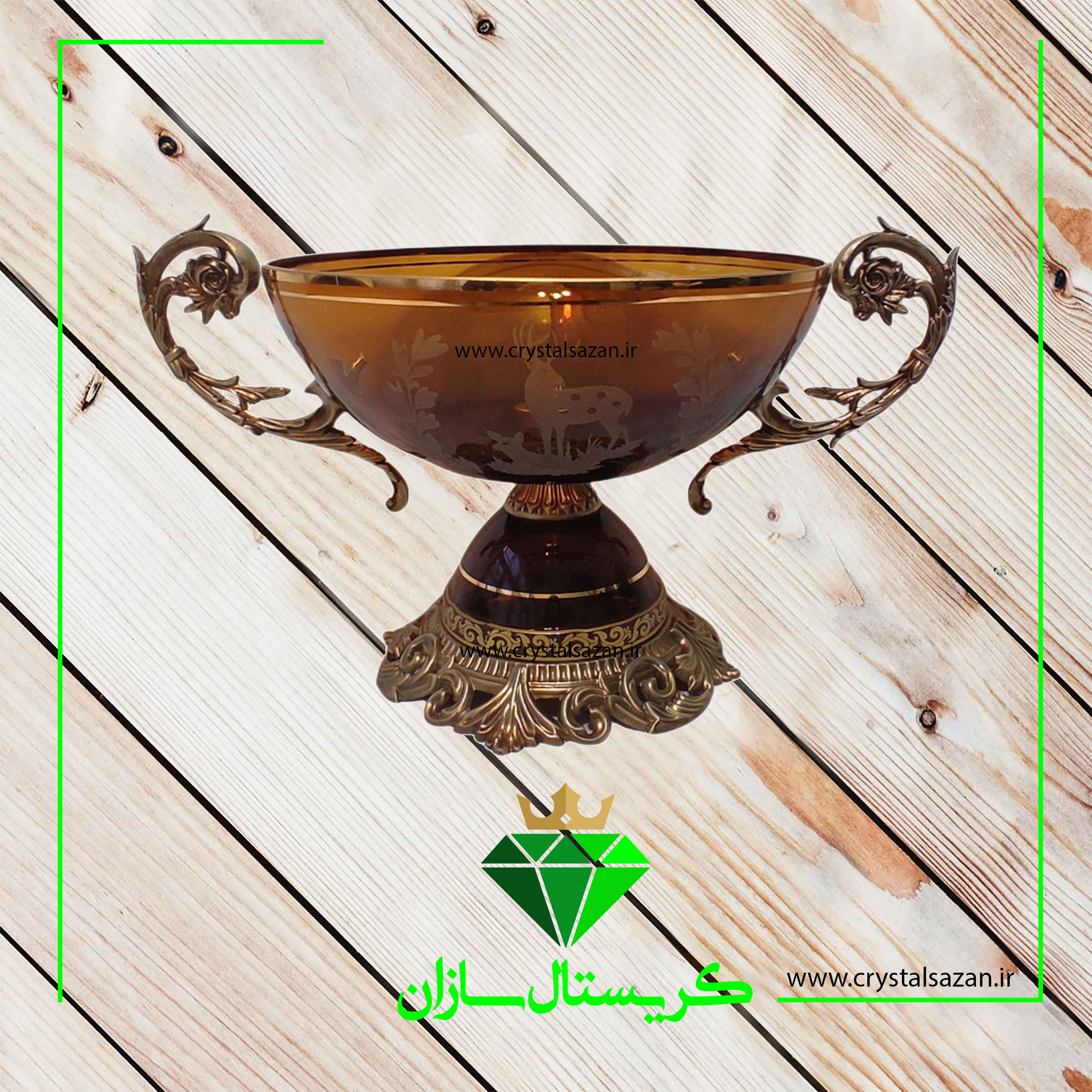 میوه-خوری-کد-M1322 میوه خوری کریستال کد M1322 کریستال سازان - Image 1