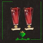 گلدان کریستال جفتی کد G1174-2 کریستال سازان