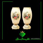 گلدان بلند جفتی کد G1212-1 کریستال سازان