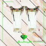 گلدان جفتی شیشه ای کد G1160-1 کریستال سازان