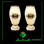 گلدان بلند جفتی کد G1214-1 کریستال سازان