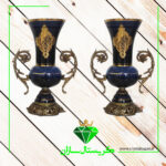 گلدان کریستال جفتی کد 1-G1333 کریستال سازان