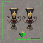 گلدان کریستال جفتی