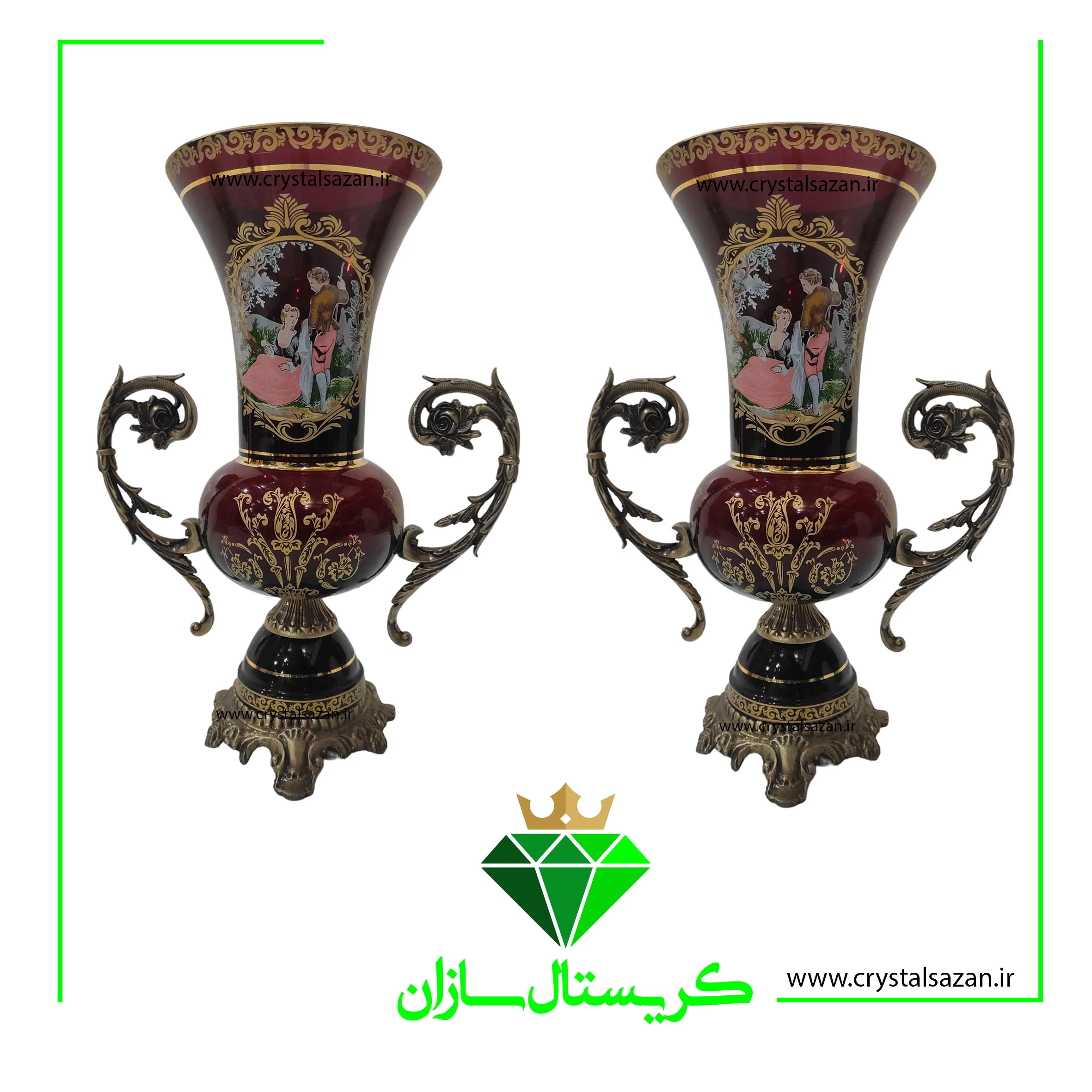 گلدان کریستال گلدان کریستال