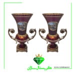 گلدان کریستال جفتی