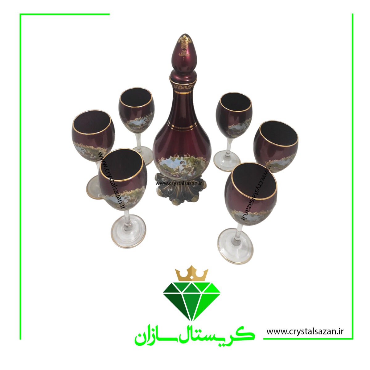 تنگ و جام کریستال سازان کد J1343 - Image 2