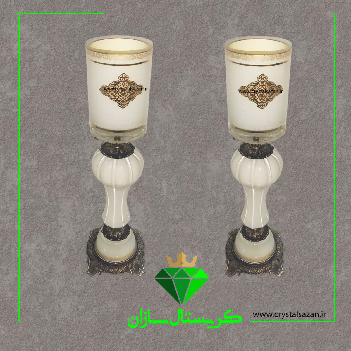 شمعدان کریستال سازان کد SH1565 - Image 2