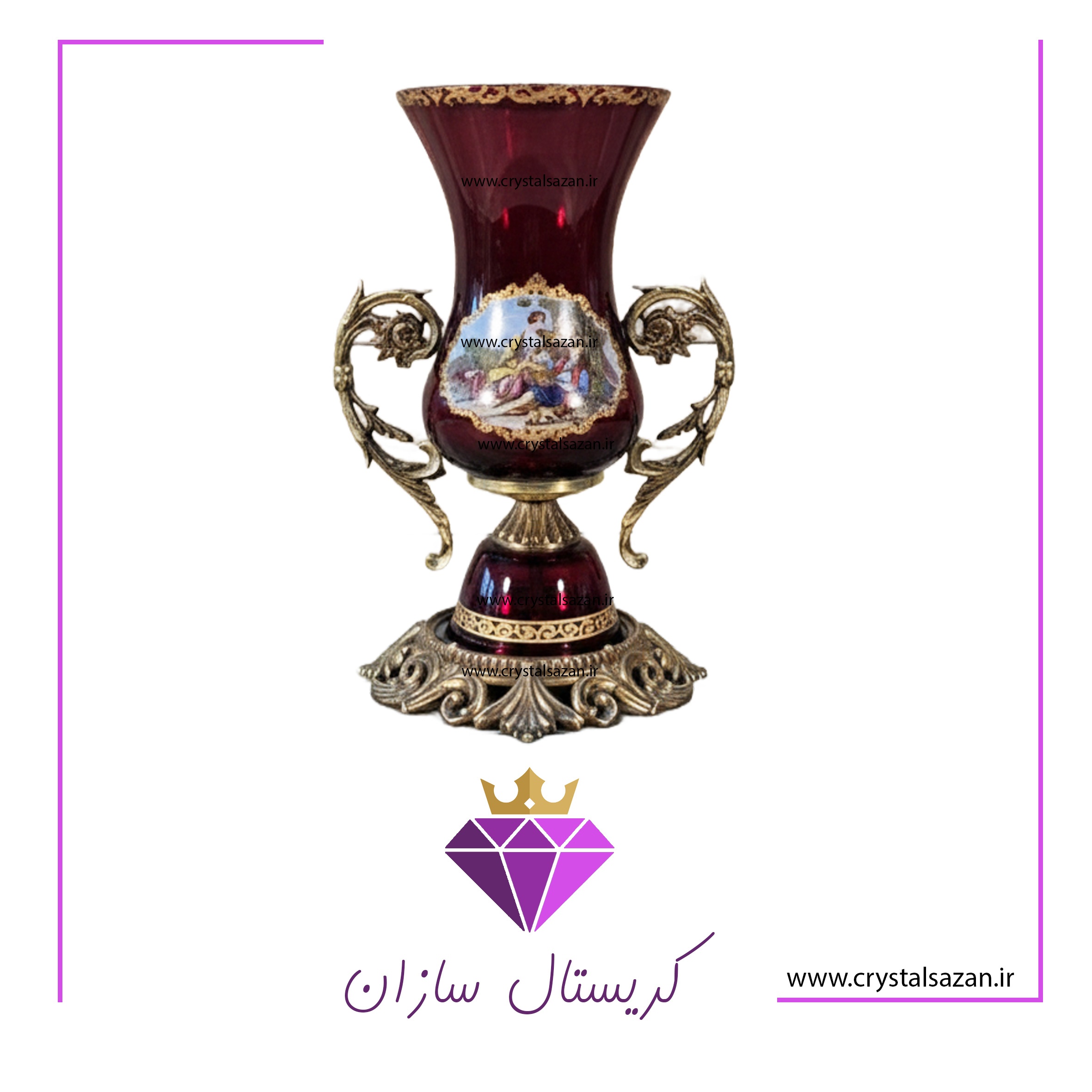 گلدان کریستال گلدان کریستال