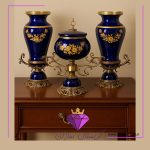 سه تیکه گلدان و شکلات خوری کریستال سازان