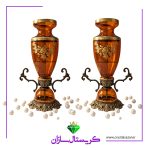 گلدان جفتی کریستال