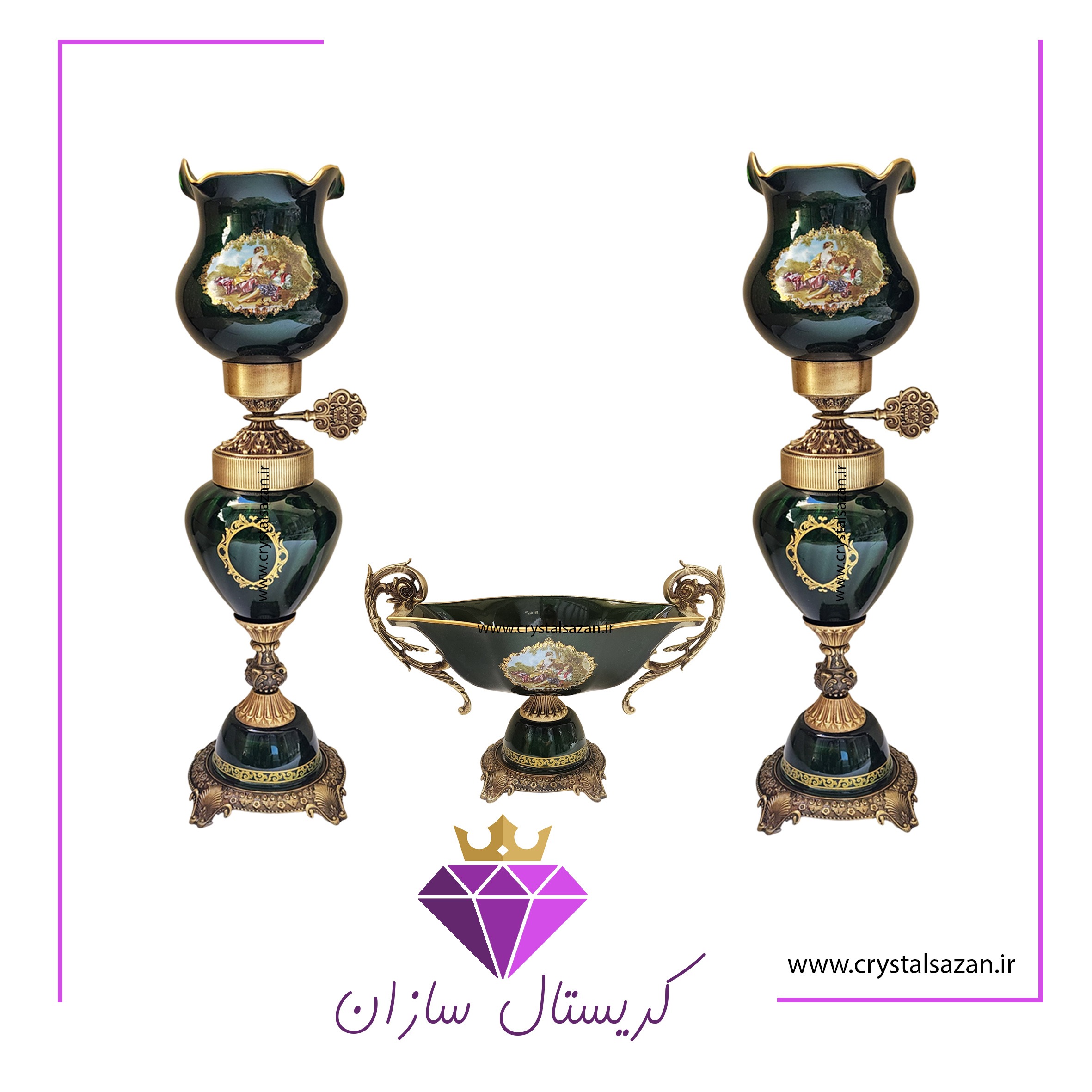 سه تیکه کریستال سه تیکه کریستال