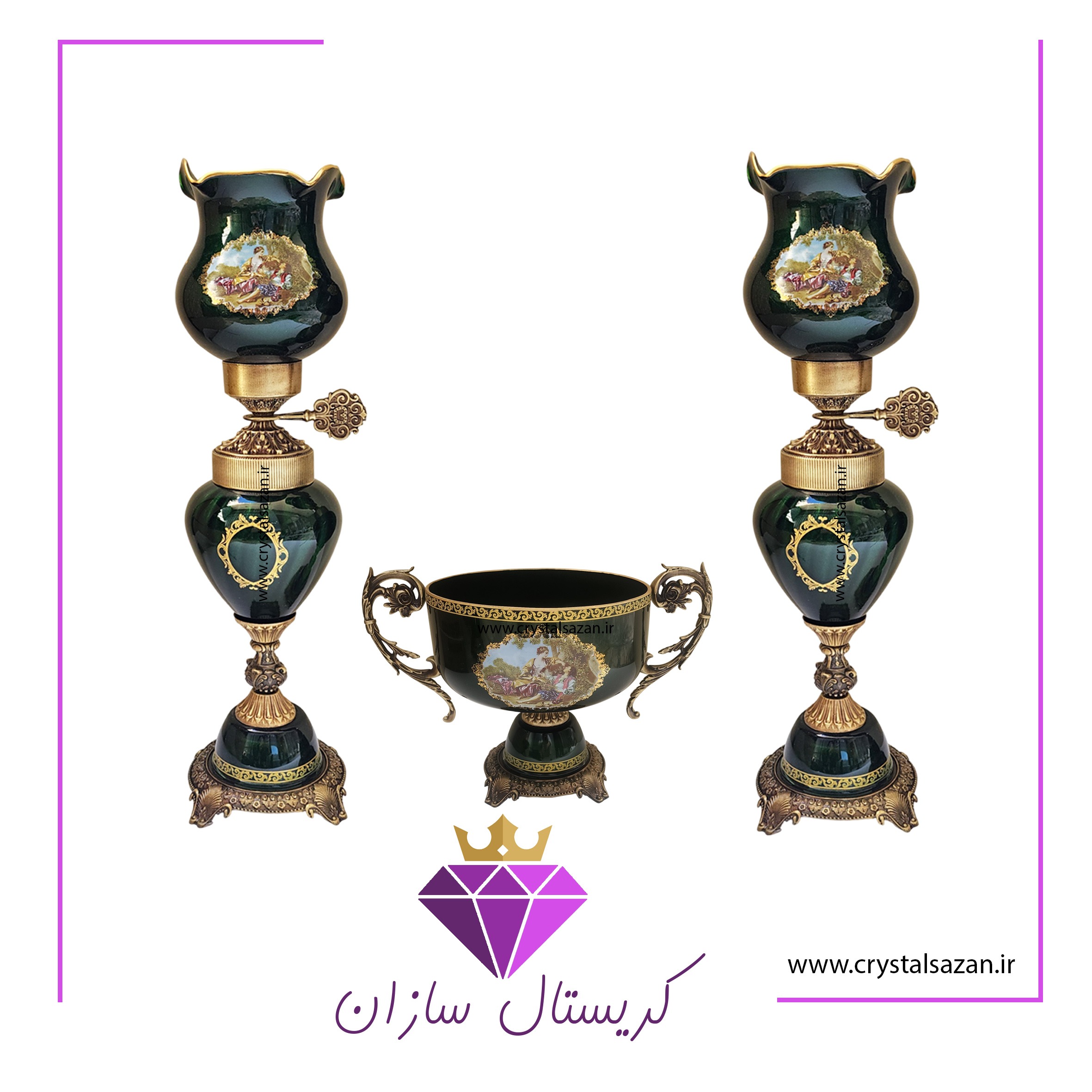 سه تیکه کریستال سه تیکه کریستال
